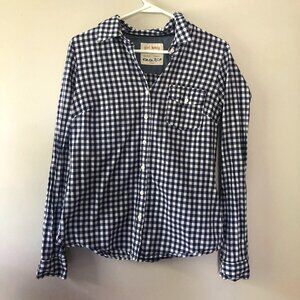 Blue and White Gingham Flannel